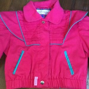 Vintage Choozie toddler coat. Pink and teal 90’s!